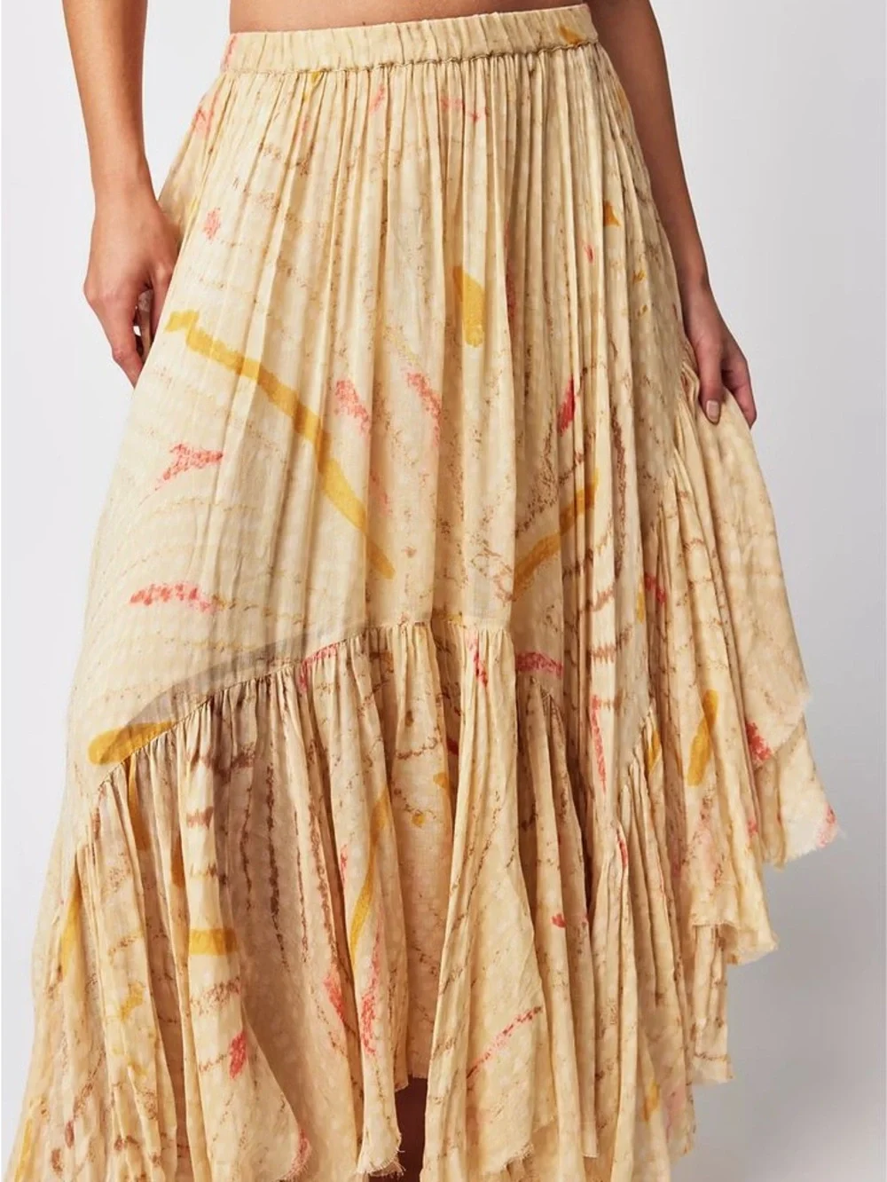 Free People FP One Clover Printed Skirt Cream Multi XS